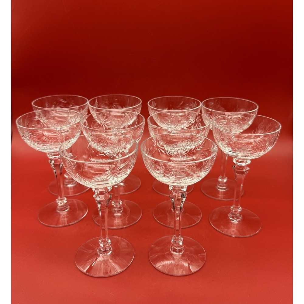 MCM Mirabelle by Tiffin Franciscan Tall Cordial Glasses 5" Set For 10